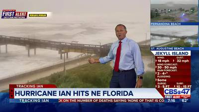 Hurricane Ian: Storm to pass east of Jacksonville tonight before making third landfall in Charleston